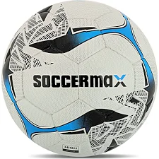 Футбольный мяч профессиональный SOCCERMAX FB-4210 №5 PU (Белый-синий)