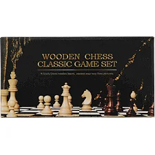 Шахматы деревянные ZOOCEN FL125 25см x 25см x 2,5см