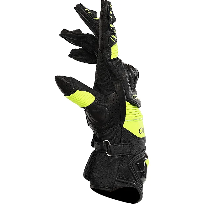Мотоперчатки гоночные ALPINESTAR AX-19 (Черный-салатовый)