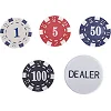 Набор для покера в кейсе из экокожи Poker game set SP-SPORT
 PK200L 200 фишек