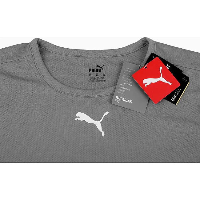 Футболка детская Puma teamRISE Jersey Jr серый