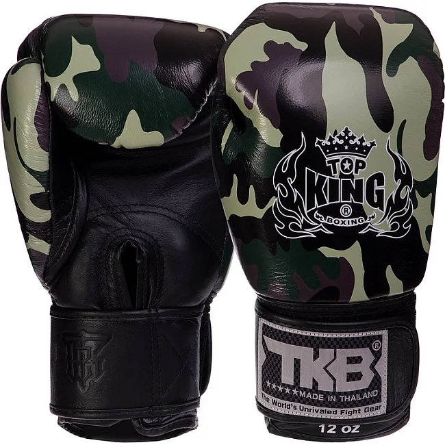 Перчатки для бокса


 кожаные TOP KING Empower Camouflage TKBGEM-03 8-18унций (Камуфляж
)