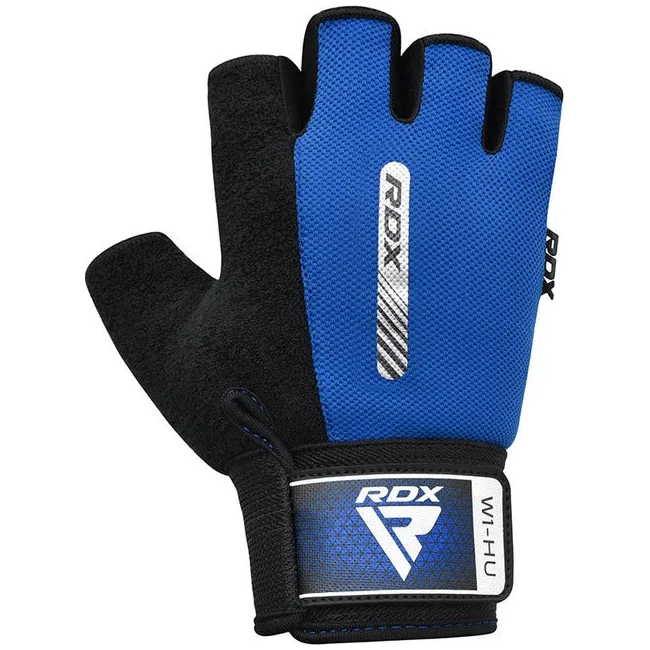 Перчатки для фитнеса RDX W1 HALF BLUE