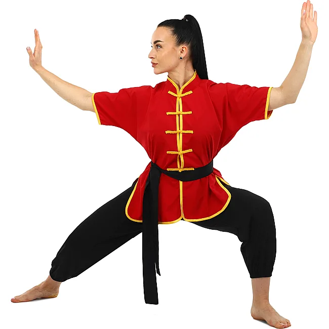 Костюм іфу для ушу та кунг-фу
 куртка штани та пояс LIBOWANG CO-8871 140 см
-180см