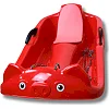 Санки пластиковые с тормозами Prime Sport Snow Rider красные
