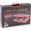 Набор для покера в кейсе из экокожи Poker game set SP-SPORT
 PK200L 200 фишек