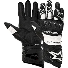 Мотоперчатки гоночные ALPINESTAR AX-19 (Черный-белый)