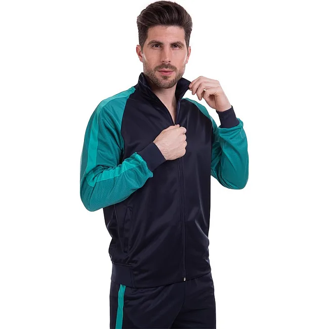 Спортивный костюм
 кофта на молнии и брюки LIDONG LD-6803-LD-6803K (Белый-синий)
