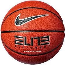 М'яч баскетбольний Nike ELITE ALL COURT 8P 2.0 DEFLATED помаранчевий, чорний, сріблястий 6