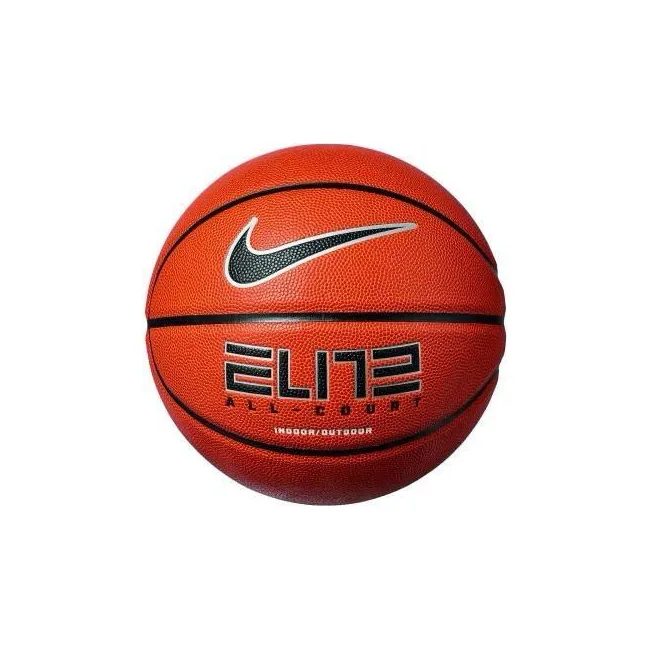 Баскетбольный мяч Nike ELITE ALL COURT 8P 2.0 DEFLATED оранжевый, черный, серебристый 6