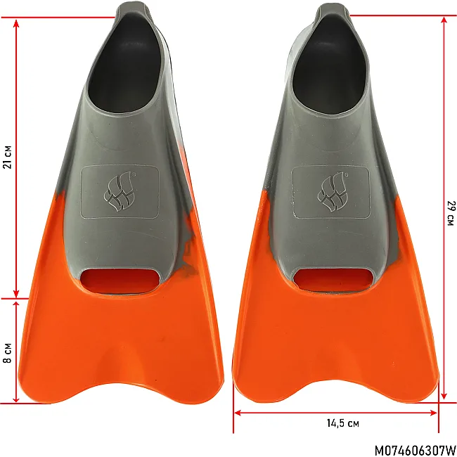 Короткие ласты для тренировок
 MADWAVE
 M074606307W
 36-37