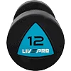 Гантели профессиональные
 с полиуретановым покрытием LiveUp LP8002-12 2шт по 12кг
