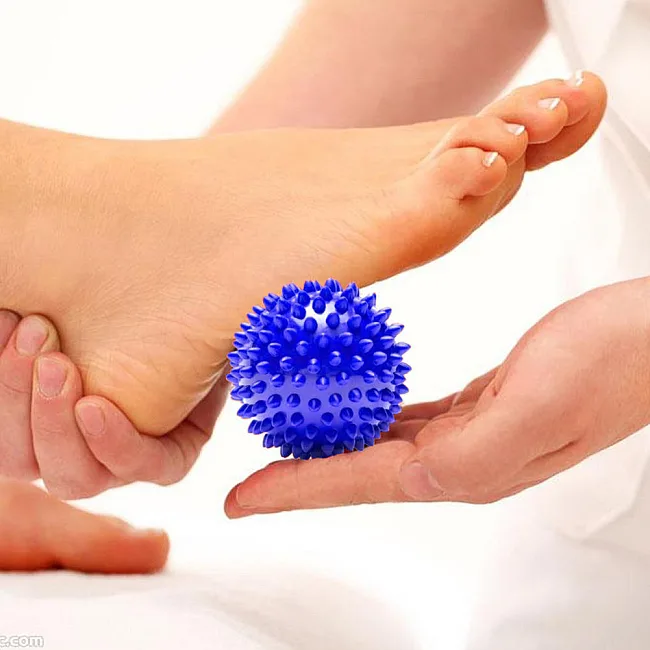 Массажный мяч с шипами 7SPORTS Sonic Ball PJ-10 d10см. Синий