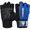 Перчатки для фитнеса RDX W1 HALF BLUE