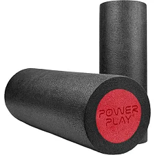Массажный ролик (роллер) гладкий PowerPlay 4021 Fitness Roller Черно-красный (45x15см.)