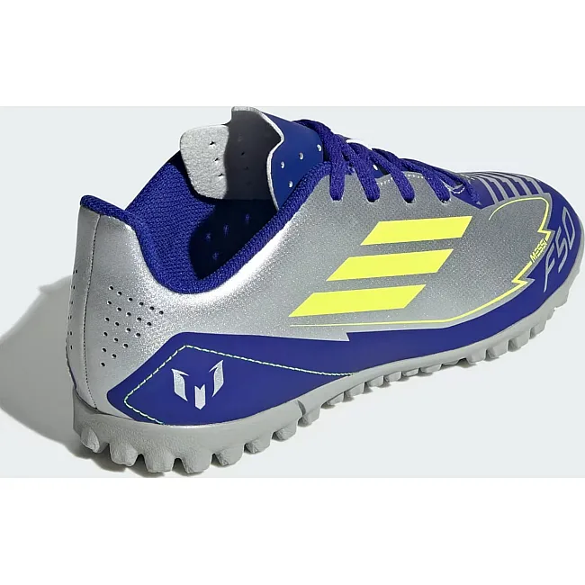 Сороконіжки Adidas F50 CLUB TF J MESSI сріблястий