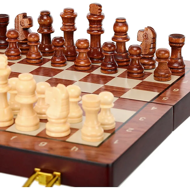 Распродажа! Шахматы деревянные ZOOCEN FL125 25см x 25см x 2,5см