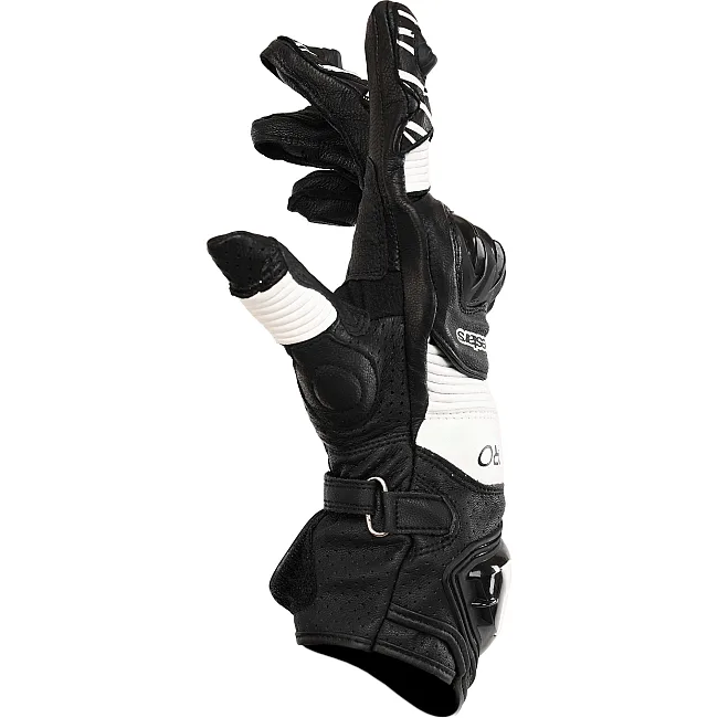 Мотоперчатки гоночные ALPINESTAR AX-19 (Черный-салатовый)