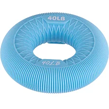 Кистевой эспандер кольцо JELLO FI-2526 1шт ø8см нагрузка 13,5-27кг (Голубой)