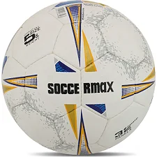 Футбольний м'яч SOCCERMAX FB-9492 №5 PU (Білий-золотий)