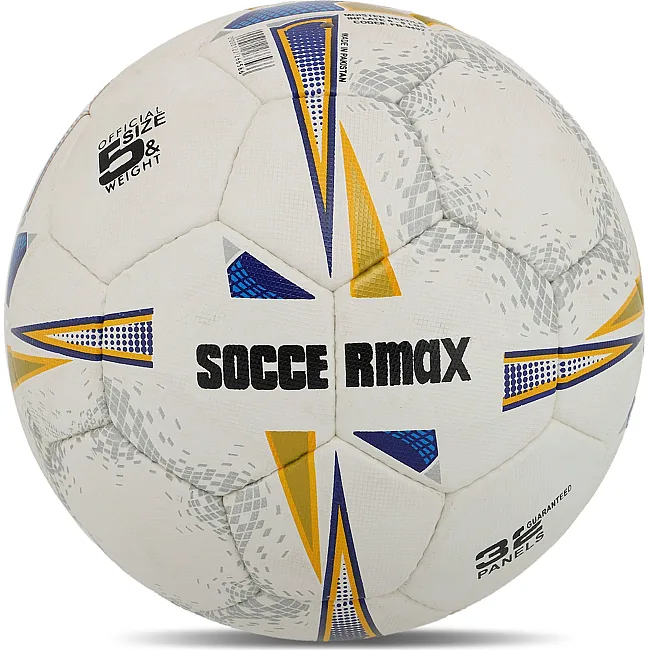 Футбольний м'яч
 SOCCERMAX FB-9492 №5 PU (Білий-золотий)