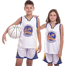 Детская баскетбольная форма NBA клуб Golden state warriors 35 BA-0973