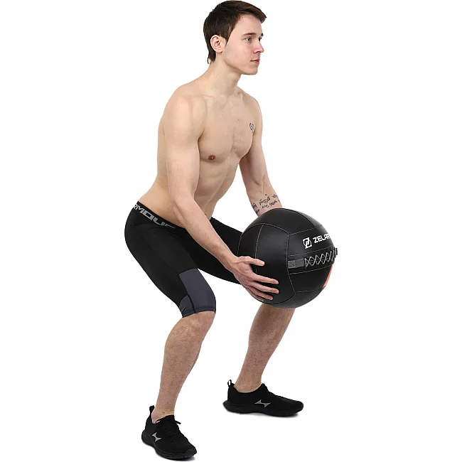 Мяч набивной медицинский для кроссфита WALL BALL ZELART
 TA-7822-5 вес-5кг