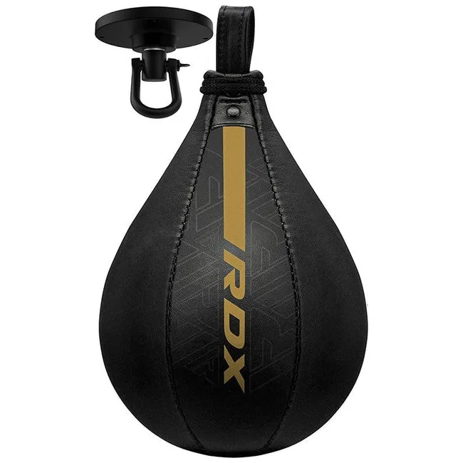 Пневмогруша боксерська RDX F6 KARA SPEED BALL + swivel Matte Golden