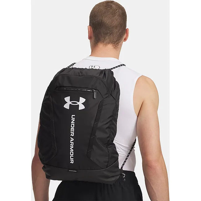Рюкзак UNDER ARMOUR Hustle Sackpack 22L черный 39х53х7 см
