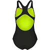 Купальник закрытый для девочек Arena PALETTE SWIMSUIT SWIM PRO BACK коралловый, черный