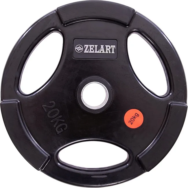 Блин для штанги обрезиненный
 ZELART
 Z-HIT TA-5160 см
-20 51мм 20кг