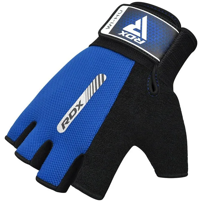 Перчатки для фитнеса RDX W1 HALF BLUE