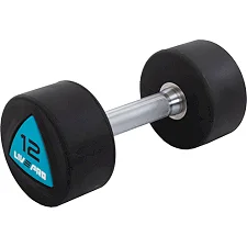 Гантели профессиональные с полиуретановым покрытием LiveUp LP8002-12 2шт по 12кг