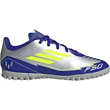 Сороконіжки Adidas F50 CLUB TF J MESSI сріблястий