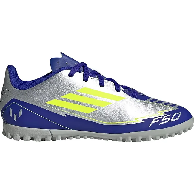Сороконіжки Adidas F50 CLUB TF J MESSI сріблястий