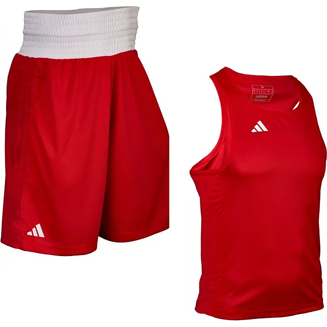 Боксерская форма Adidas Olympic 2024 | красная | ADIIBA23TM ADIIBA23SM