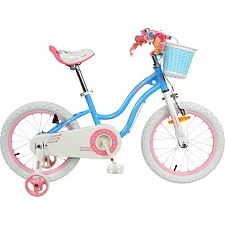 Детский велосипед ROYALBABY STAR GIRL 16", OFFICIAL UA, синий