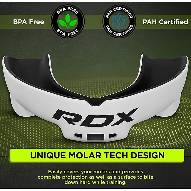 Капа для бокса RDX Gel 3D Pro White/Black