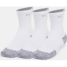 Шкарпетки UNDER ARMOUR ArmourDry® Run Cushion Unisex 3 Pack Mid Crew White Reflective