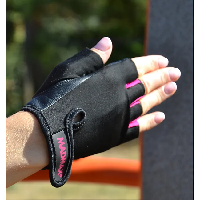 Рукавиці для фітнесу MADMAX MFG-251 Rainbow Pink
