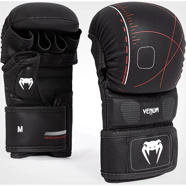 Перчатки для MMA VENUM Tactical XT - Black/Fire Red