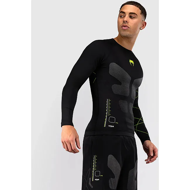 Рашгард VENUM Training Camp 4.0 - Black/Neon Green
