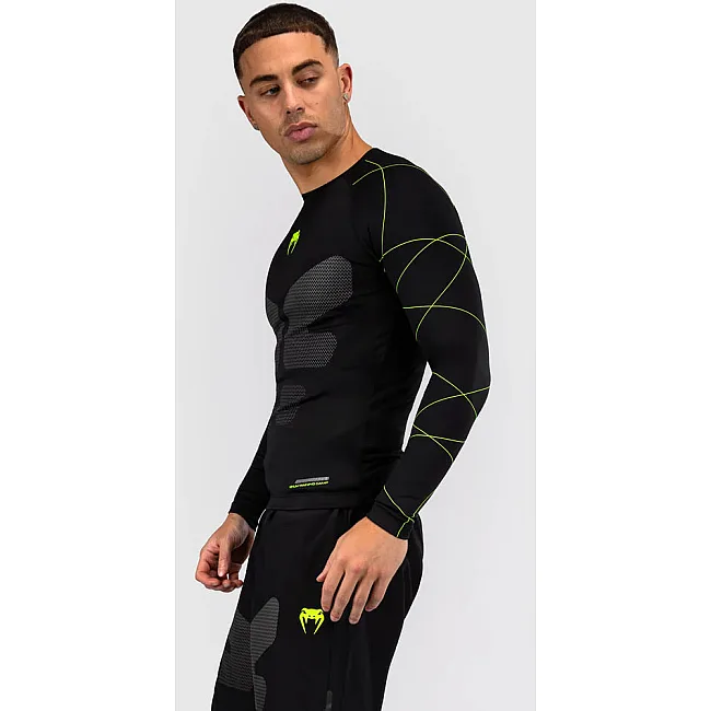 Рашгард VENUM Training Camp 4.0 - Black/Neon Green
