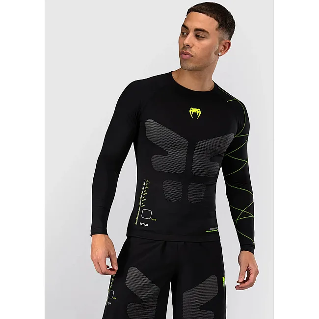 Рашгард VENUM Training Camp 4.0 - Black/Neon Green