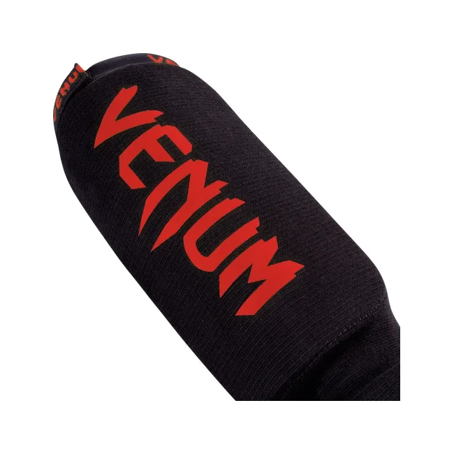 Защита голени и голеностопа Venum Kontact Shinguards Black Red