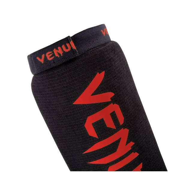 Защита голени и голеностопа Venum Kontact Shinguards Black Red