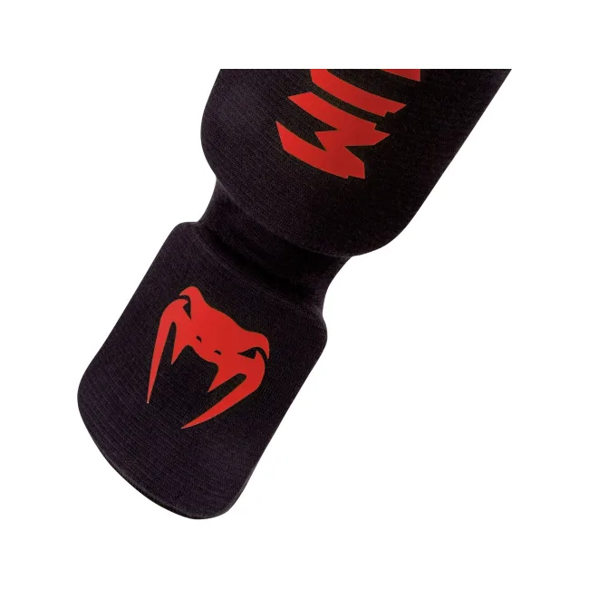 Защита голени и голеностопа Venum Kontact Shinguards Black Red
