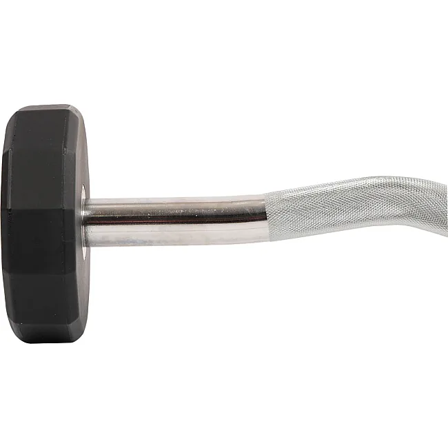 Штанга неразборная с фиксированным весом изогнутая PEV HAMMER STRENGHT TA-9978-15 (Черный)
