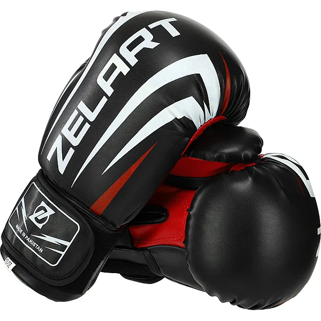 Рукавички для боксу PU ZELART SHARP MA-5315 (Червоний)