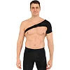 Бандаж для плеча компрессионный фиксатор плечевого сустава Shoulder Support SIBOTE ST-7493-L левый 1шт (Черный)